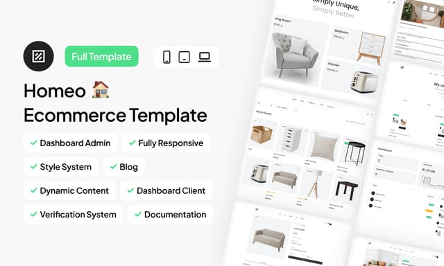 Homeo E-commerce Template